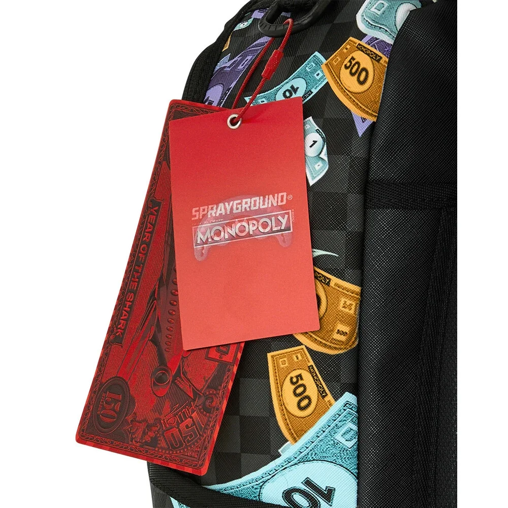 Sprayground Monopoly Time to Go Backpack Unisex Multicolor Shoulder Strap SPR329
